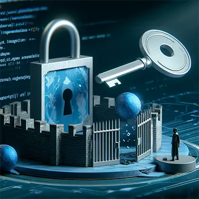 An image reminiscant of broken access control